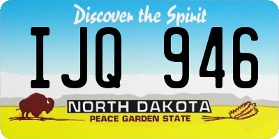 ND license plate IJQ946