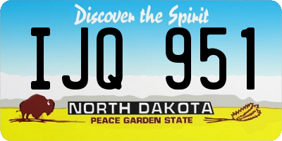 ND license plate IJQ951