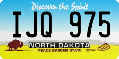 ND license plate IJQ975