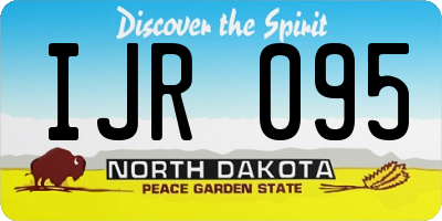 ND license plate IJR095
