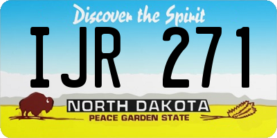 ND license plate IJR271