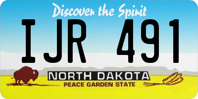 ND license plate IJR491
