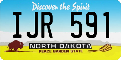 ND license plate IJR591