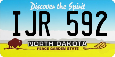 ND license plate IJR592