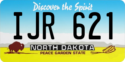 ND license plate IJR621