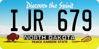 ND license plate IJR679