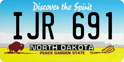 ND license plate IJR691