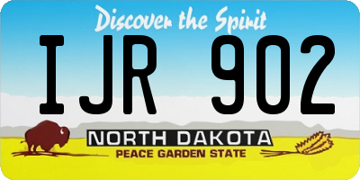 ND license plate IJR902