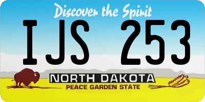ND license plate IJS253