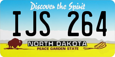ND license plate IJS264