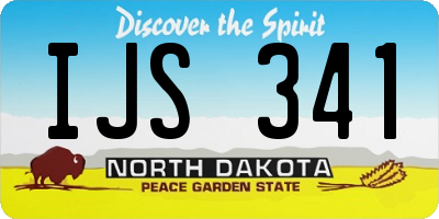 ND license plate IJS341
