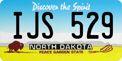 ND license plate IJS529