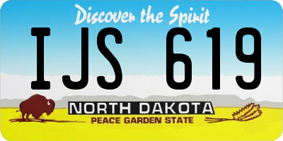 ND license plate IJS619