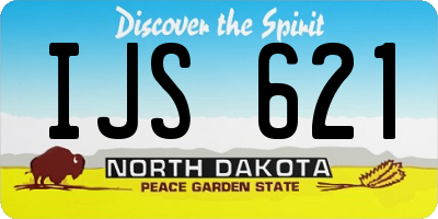 ND license plate IJS621