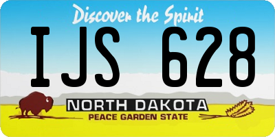 ND license plate IJS628