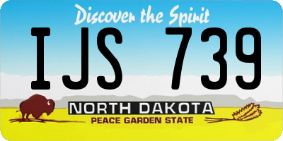 ND license plate IJS739