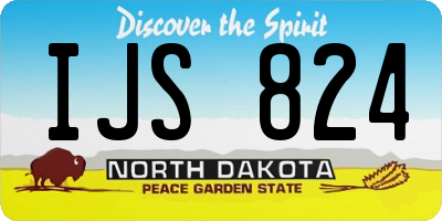 ND license plate IJS824