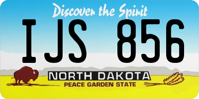 ND license plate IJS856