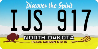 ND license plate IJS917