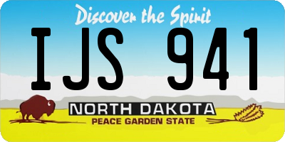 ND license plate IJS941