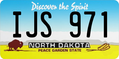 ND license plate IJS971