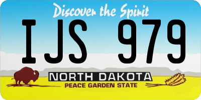 ND license plate IJS979
