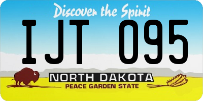 ND license plate IJT095