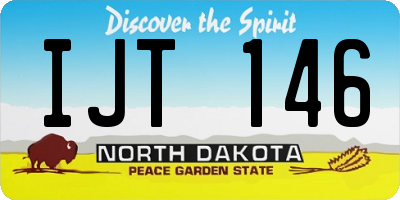 ND license plate IJT146