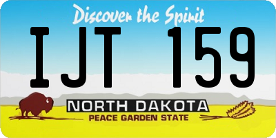 ND license plate IJT159