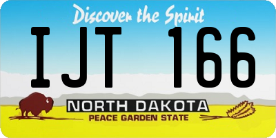 ND license plate IJT166