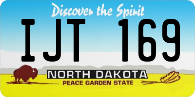 ND license plate IJT169