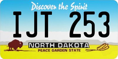 ND license plate IJT253