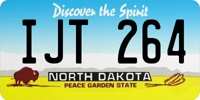 ND license plate IJT264