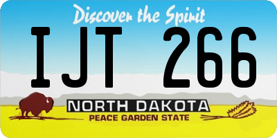 ND license plate IJT266