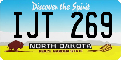 ND license plate IJT269