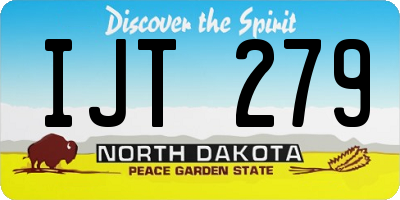 ND license plate IJT279