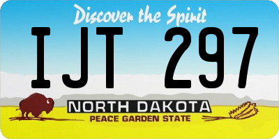 ND license plate IJT297