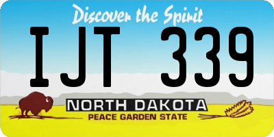 ND license plate IJT339