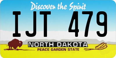 ND license plate IJT479