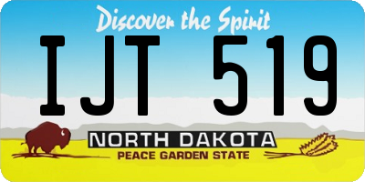 ND license plate IJT519