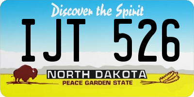 ND license plate IJT526