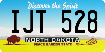 ND license plate IJT528
