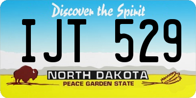 ND license plate IJT529