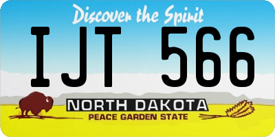 ND license plate IJT566