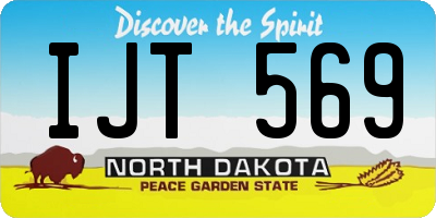 ND license plate IJT569