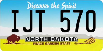 ND license plate IJT570