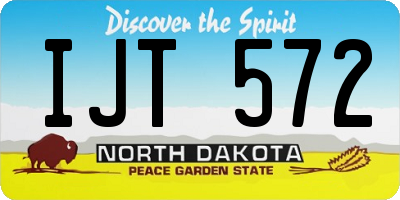 ND license plate IJT572