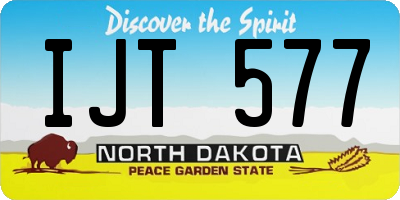 ND license plate IJT577