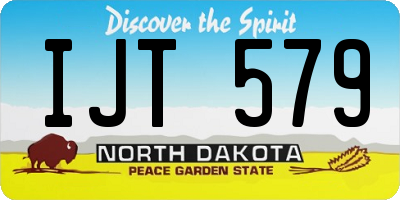 ND license plate IJT579