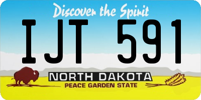 ND license plate IJT591